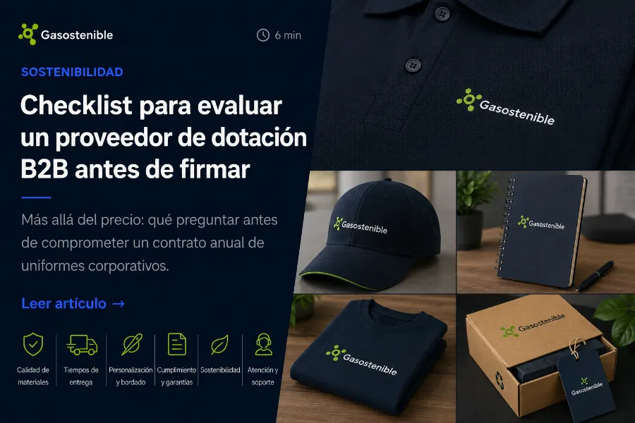 Revisión de prendas corporativas antes de aprobar producción