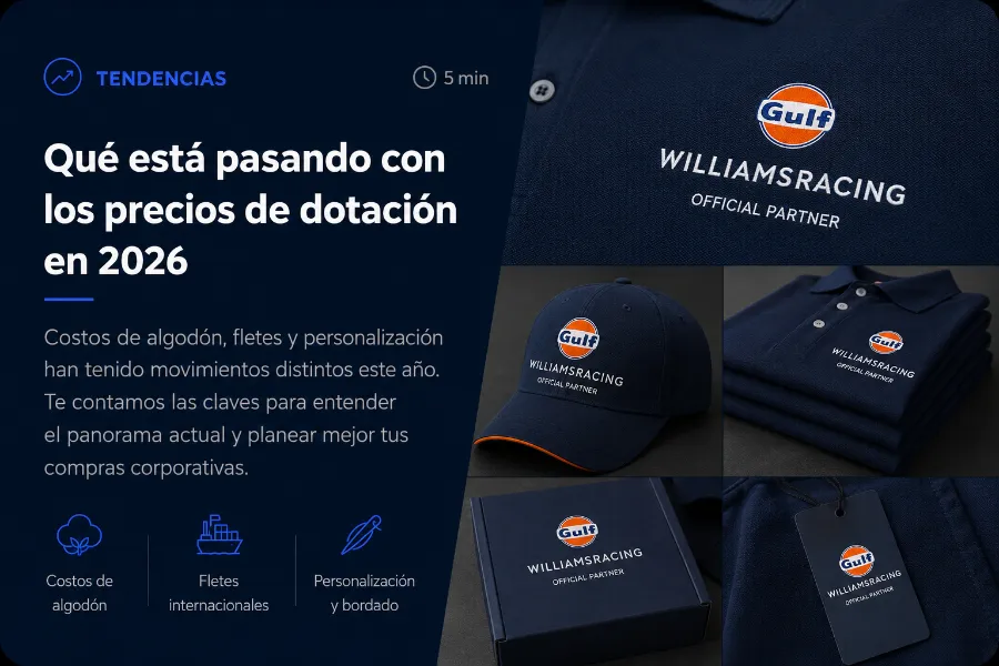 Prendas corporativas de distintas gamas y materiales