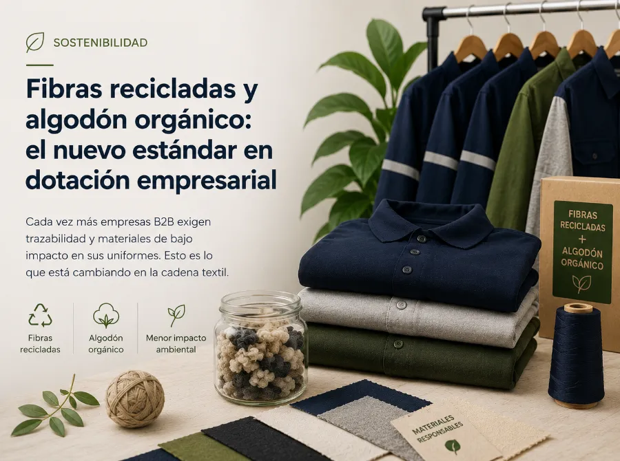 Tela sostenible para dotación empresarial